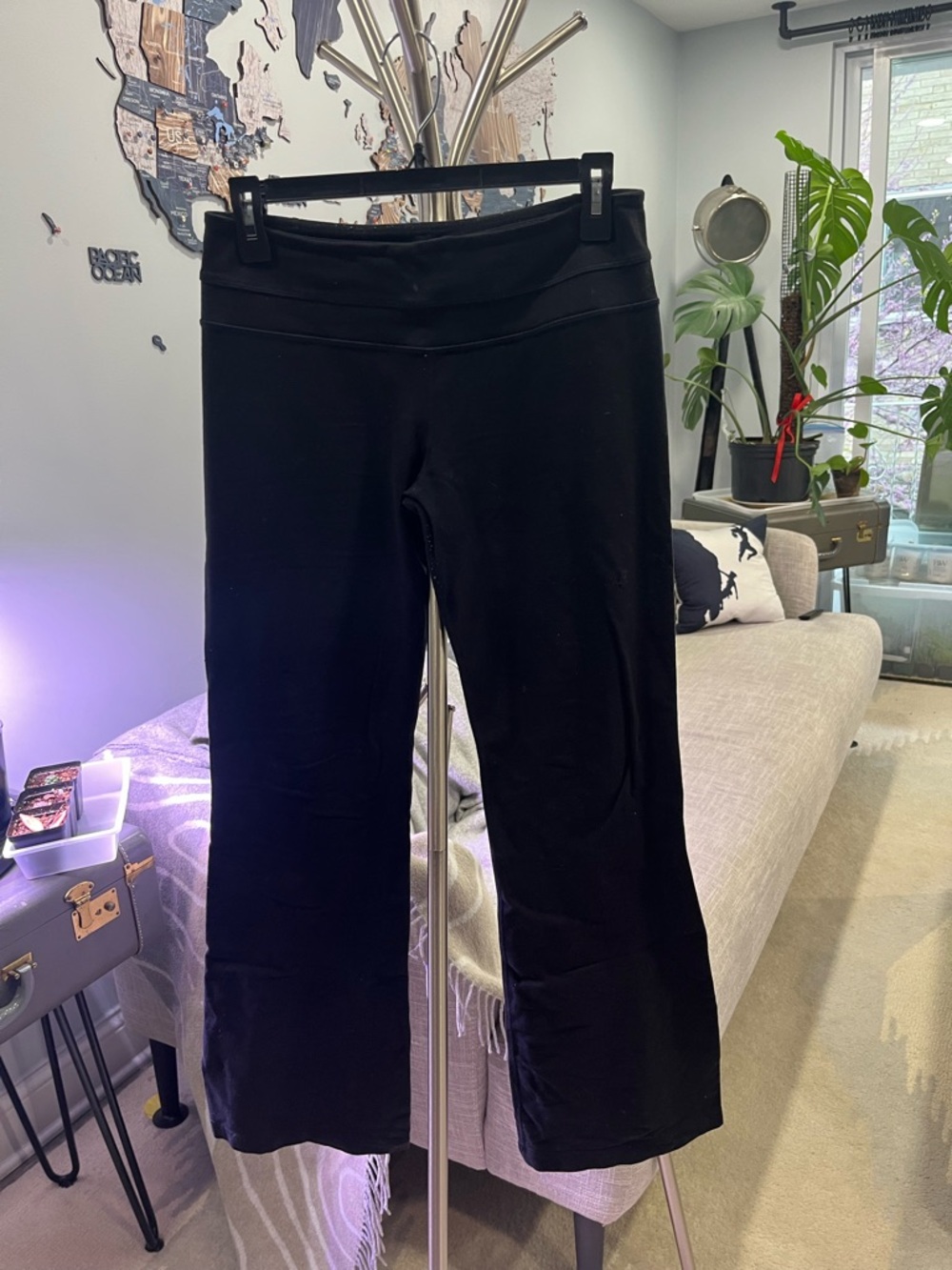 lululemon athletica Black Flare Yoga Pants